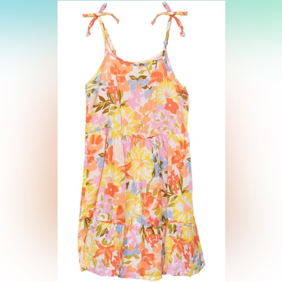 NWT Billabong Girls Wild Dreamer Floral Mini Dress - Picture 2 of 4